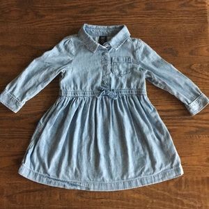 Gap Toddler chambray shirt dress